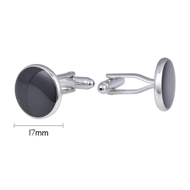 Wholesale Silver Cufflink and Studs Sets Cuff Links or Tie Clips 2cufflinks and 4 Studs Brass White Steel