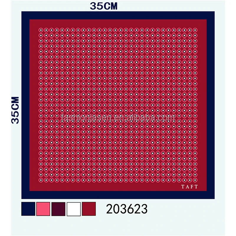 Latest Design Pocket Squares Pocket Square Men 100% Polyester Custom Logo Accept Custom Printed Woven