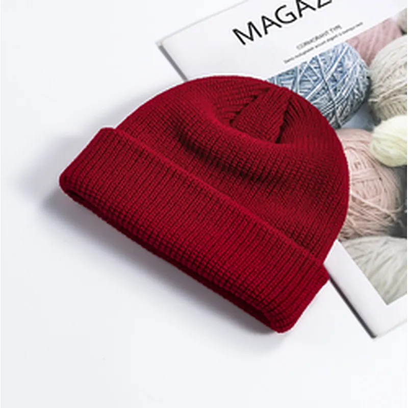 Cheap Fashion Beanie Winter Hats Knitted Cap Winter Plain Women'S Knitted Beanie Hats