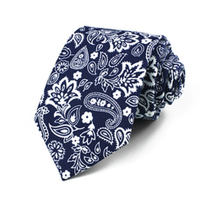 Chinese Classical Style Neck Ties For Men Casual Floral Ties Men Set Cotton Ties Men Necktie Set Gift Box