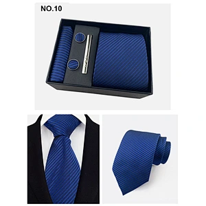 Fashion Mens Custom Business Cufflinks And Ties Gift Set
