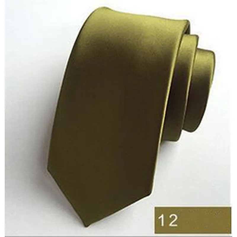 Wholesale Ties Men Custom Logo Classic Plain Slim Polyester Woven Solid color Necktie