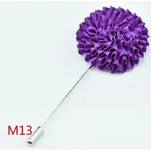 Designer flower brooch lapel pin Luxury groomsman corsage flower Custom lapel pins for suit men