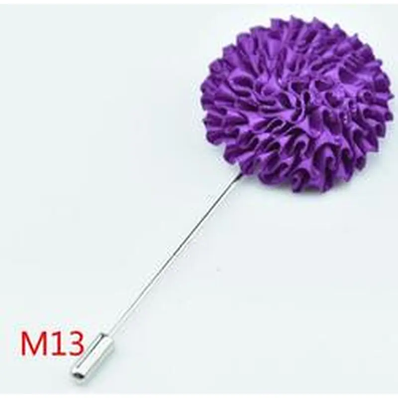 Designer flower brooch lapel pin Luxury groomsman corsage flower Custom lapel pins for suit men