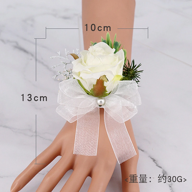 Designer Brooches Pins Women Customize Flower Wrist Corsage Fashionable Groom Boutonniere Flower Wedding