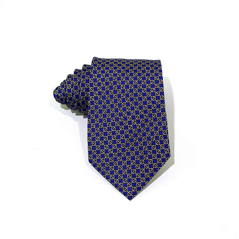 Luxury Necktie Woven Tie latest Design Wholesale Silk Stripe Jacquard Woven 100%silk
