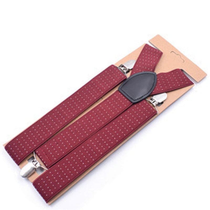 hot sale mens multi color polka dot  and stripe pattern suspenders