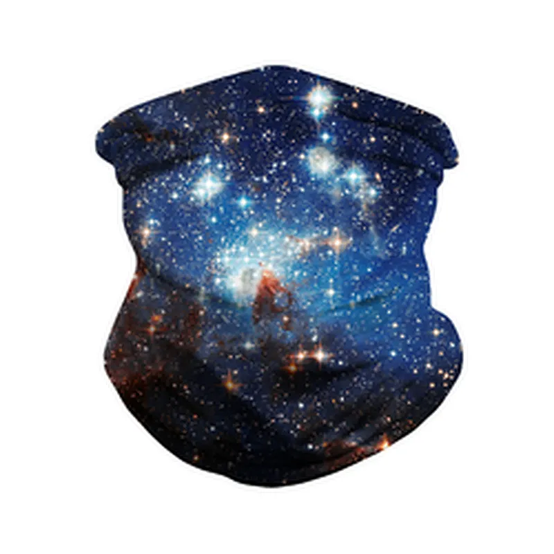 Fashion Multifunctional Seamless Printed Star Outdoor Cycling Protective Bandana Magic Scarf Neck Gaiter