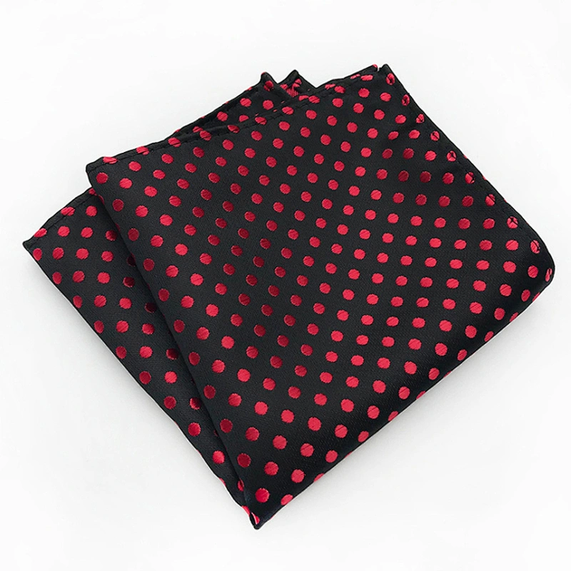 Customised Pocket Squares  Dot Men's Woven Handkerchief In Gift Box