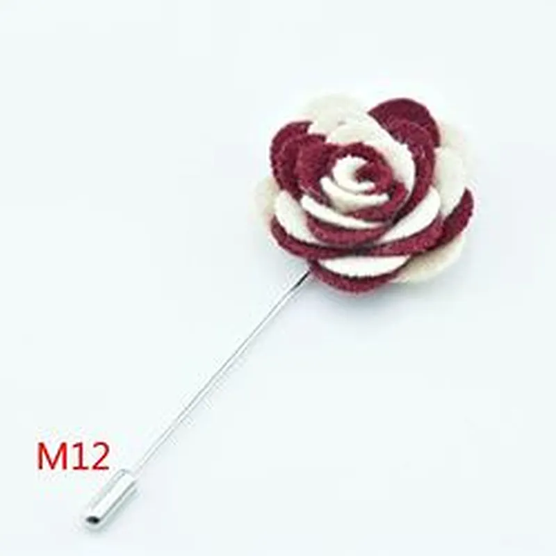 Designer Brooch Popular Brands Fashionable Wedding Corsage Flower Lapel Pins Mens Suit Custom