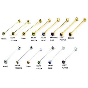 Custom Metal Accessories Collar Pin Shirt Luxury Men Brooch Pin Suit Wholesale Shirt Pins Collection