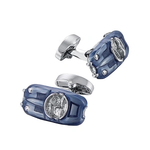 Wholesale New Fashion Metal Cufflinks Cuff Links or Tie Clips Mens Jewelry Custom Color Brass White Steel Printing