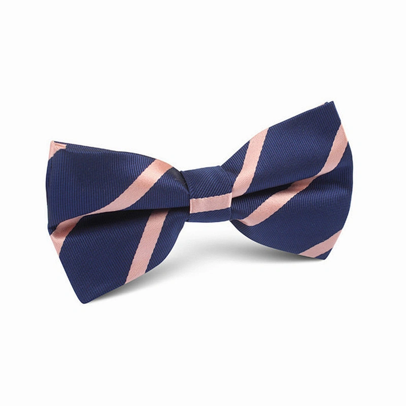 fashion stylish yellow striped bow ties for father and son