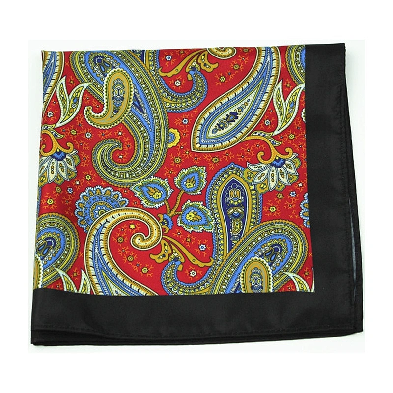 silk material mens female soft fancy pocket square
