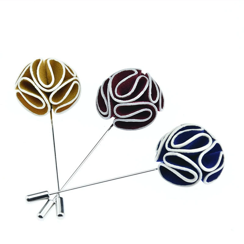 Fashionable Flower Lapel Pin Custom Wedding Pin Broches/p al por mayor Designer Hijab Magnet Magnetic Hijab Pins