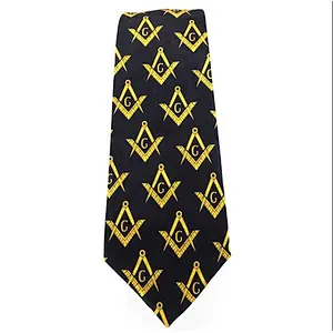 Famous Brand Corbatas Formal masonic tie Print Ties Men Custom Logo