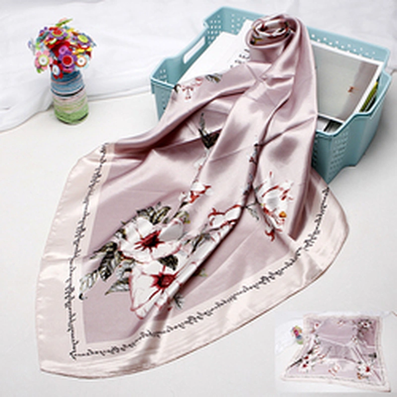 Supplier Tudung Bawal Printed Stylish Scarf For Women Silk Custom Under Hijab Headscarf