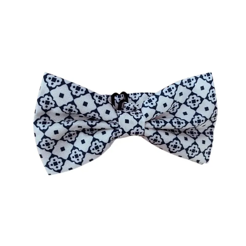 Low Moq Fashion MENS Polyester Printing Bow tie In Good Quality