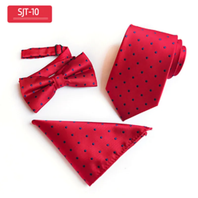 Classic Paisley Men Ties and Hanky Set Casual Neckties with Pocket Square Custom Men Bow Tie Set Handkerchief Set