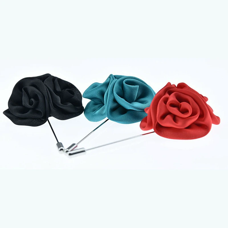 Flower Lapel Pin Custom Fancy Wedding Boutonniere Flower Wedding Bling Designer Brooch Popular Brands