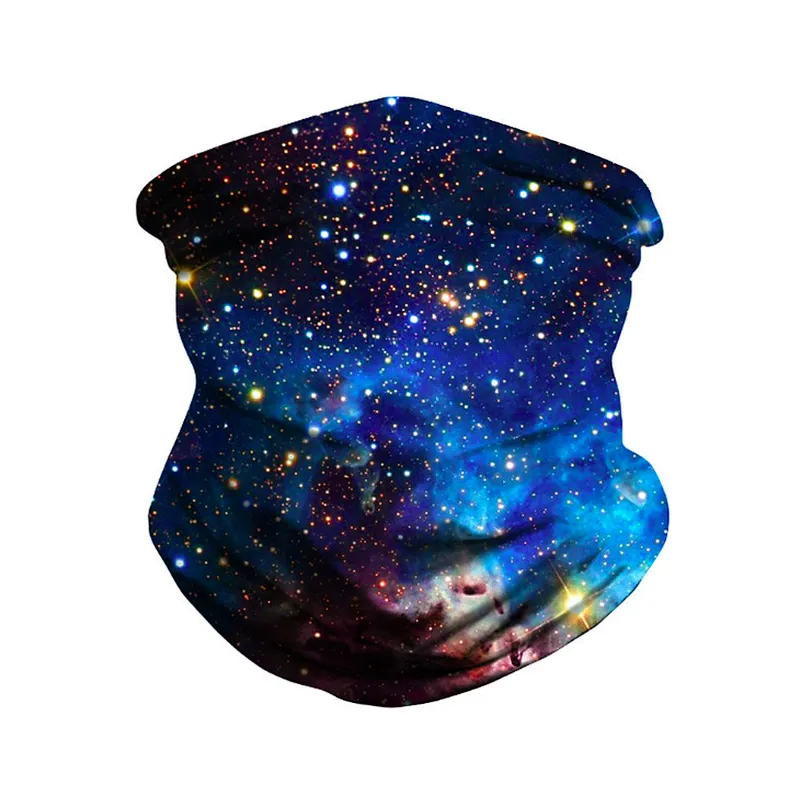 Fashion Multifunctional Seamless Printed Star Outdoor Cycling Protective Bandana Magic Scarf Neck Gaiter