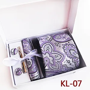 Custom Tie Clip Set Men Fashion Pince Cravate Casual Tie Pins For Men Necktie Hanky Cufflinks Set With Gift Box