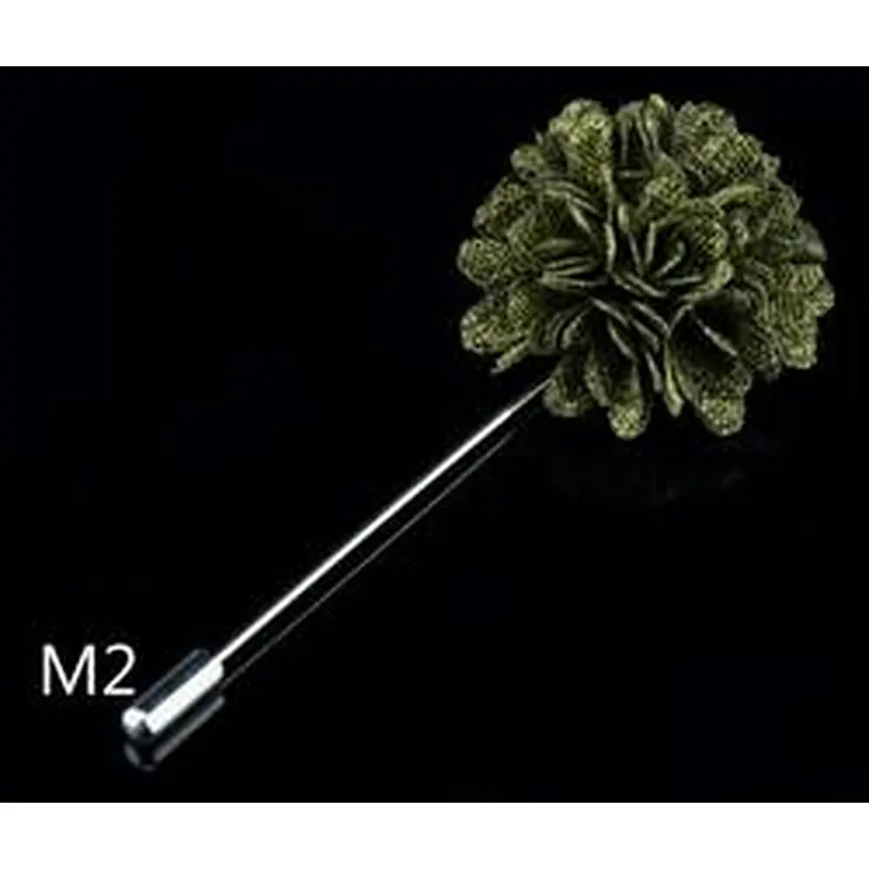 Wholesale lapel flower pin Fashionable groom boutonniere wedding Custom lapel flower pins for suit men