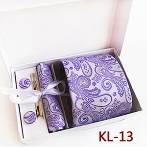Custom Tie Clip Set Men Fashion Pince Cravate Casual Tie Pins For Men Necktie Hanky Cufflinks Set With Gift Box