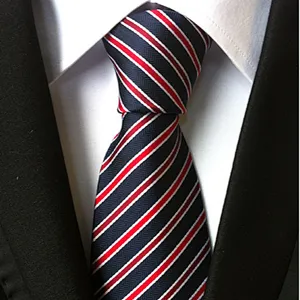 Classical Stripe Corbatas Hombres Custom Jacquard Ties For Men Italian Wholesale Necktie Set Gift Box