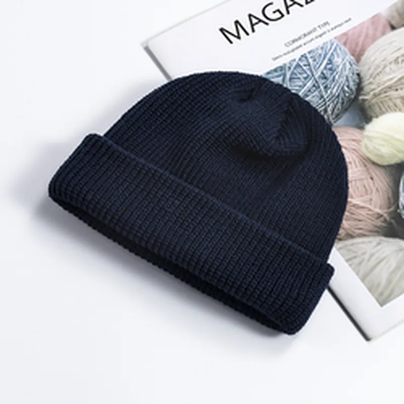 Cheap Fashion Beanie Winter Hats Knitted Cap Winter Plain Women'S Knitted Beanie Hats