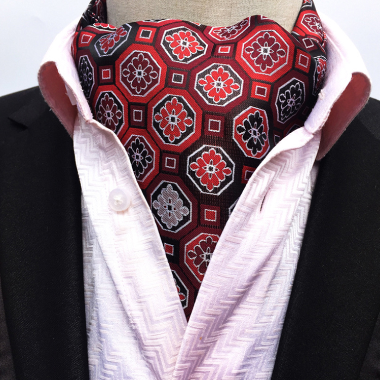 Polyester Jacquard Woven Ties For Men Italian Classic Paisley Cravate Homme Casual Dot Folard Mens Ascot