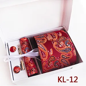 Custom Tie Clip Set Men Fashion Pince Cravate Casual Tie Pins For Men Necktie Hanky Cufflinks Set With Gift Box