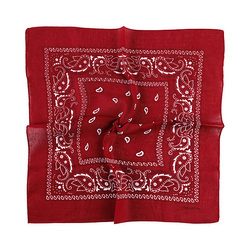 Wholesale Fashion cotton polyester silk square Handkerchief Printing Bandana Cheap Cotton Bandana