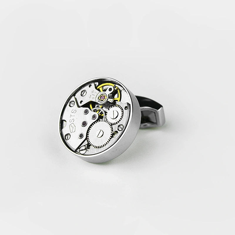 Custom Stylish Mens Cuff Links & Tie Clips Personalized Gemelos Acero Sublimation Cufflink Boxes Gift