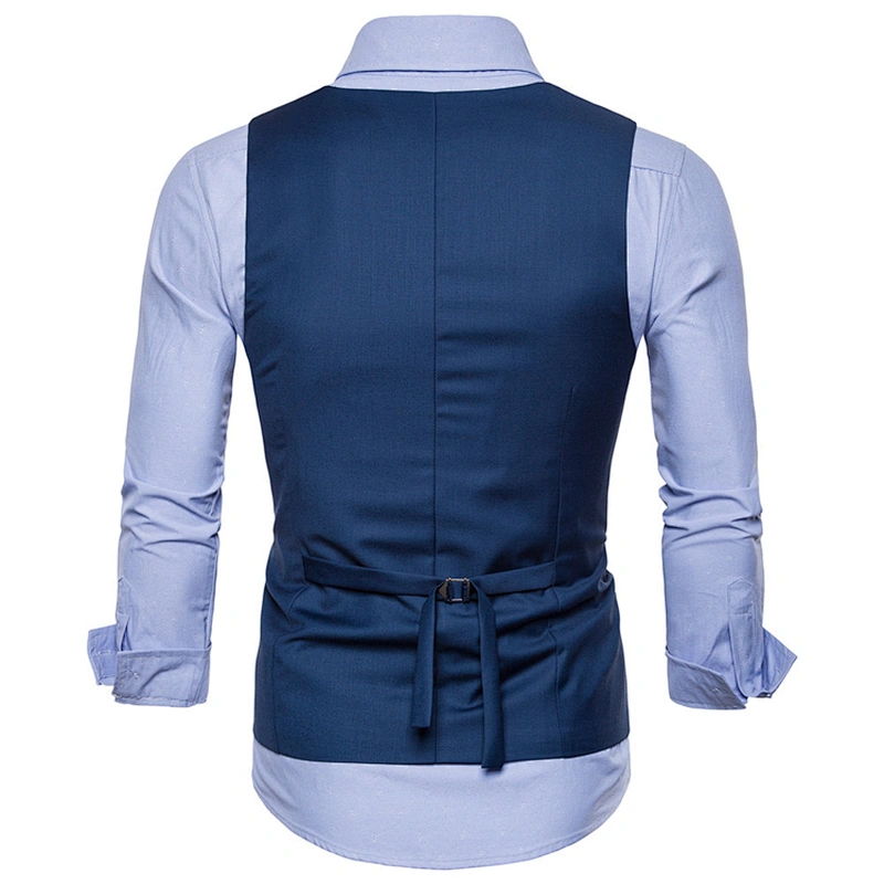Formal Men Vest Waistcoat Cotton Custom Suit Vest Men Double Breasted Casual Solid Chalecos Hombre