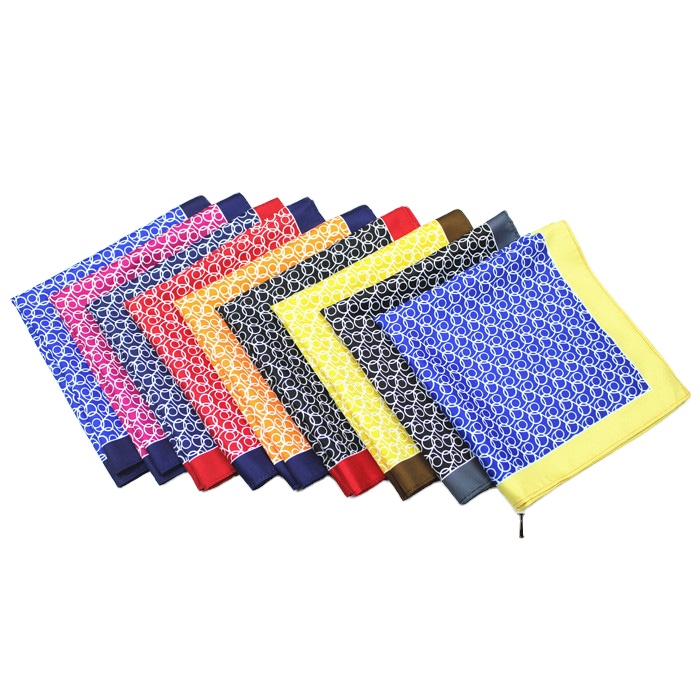 Factory Pocket Square Silk Baby Handkerchief Cotton Men Plain Hanky With Box 100% Silk Custom Printed Logo