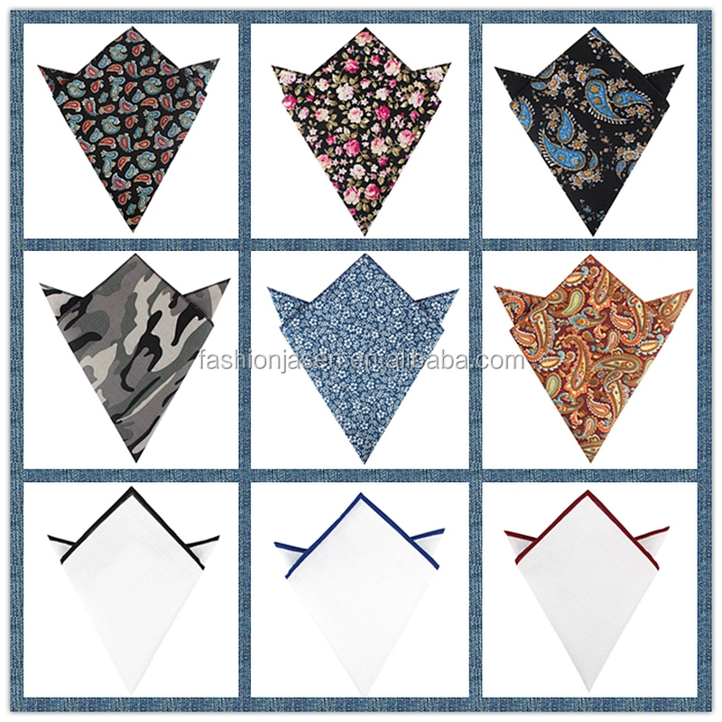 New Fashion High Quality Cotton Pocket Squares
