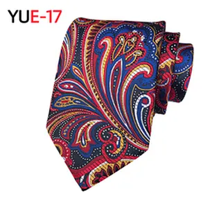 Custom Jacquard Woven Gravatas Masculina Polyester Lattice Neck Ties For Men Luxury Paisley Necktie