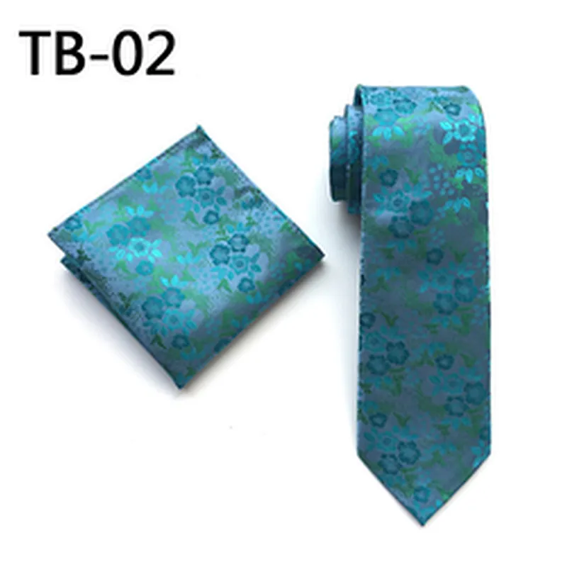 Casual Floral Neckties with Pocket Square Grid Ensemble Cravate Mouchoirs Custom Men Ties and Hanky Set