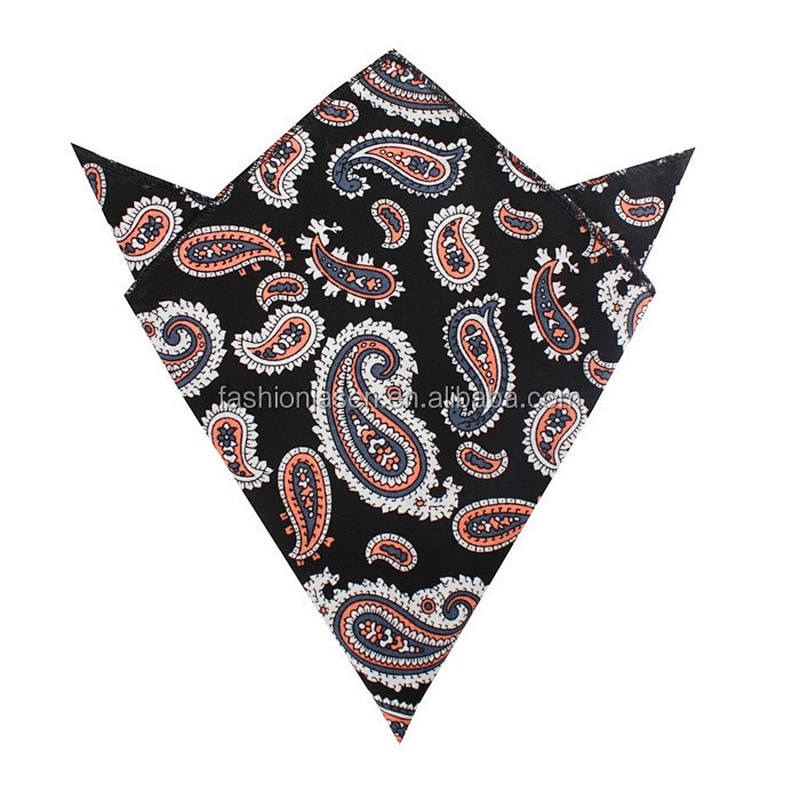 Cotton Handkerchief Custom Logo Printed Jacquard 100% Cotton Wholesales Beautiful High Quality Men Gift Box Set