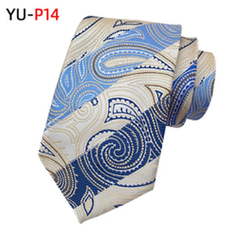Fashion Cravate Pour Homme Custom Neckties Men Jacquard Woven Polyester Paisley Neck Ties For Men