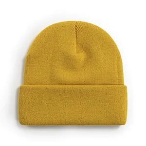 Wholesale Men Cheap Fashion Beanie Winter Hats Knitted Cap Winter Plain Women'S Knitted Beanie Hats