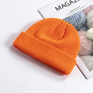 Cheap Fashion Beanie Winter Hats Knitted Cap Winter Plain Women'S Knitted Beanie Hats