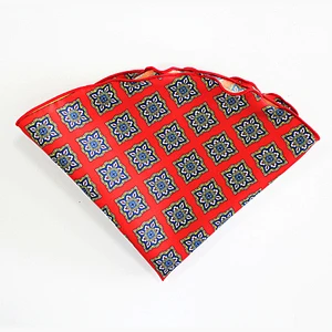 round pocket square handmade stylish handkerchief pocket square men's hanky PR0018