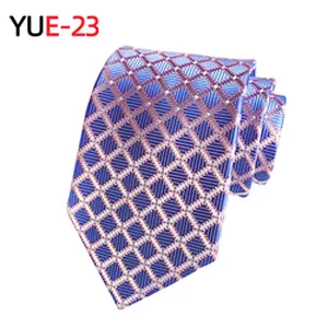 Custom Jacquard Woven Gravatas Masculina Polyester Lattice Neck Ties For Men Luxury Paisley Necktie