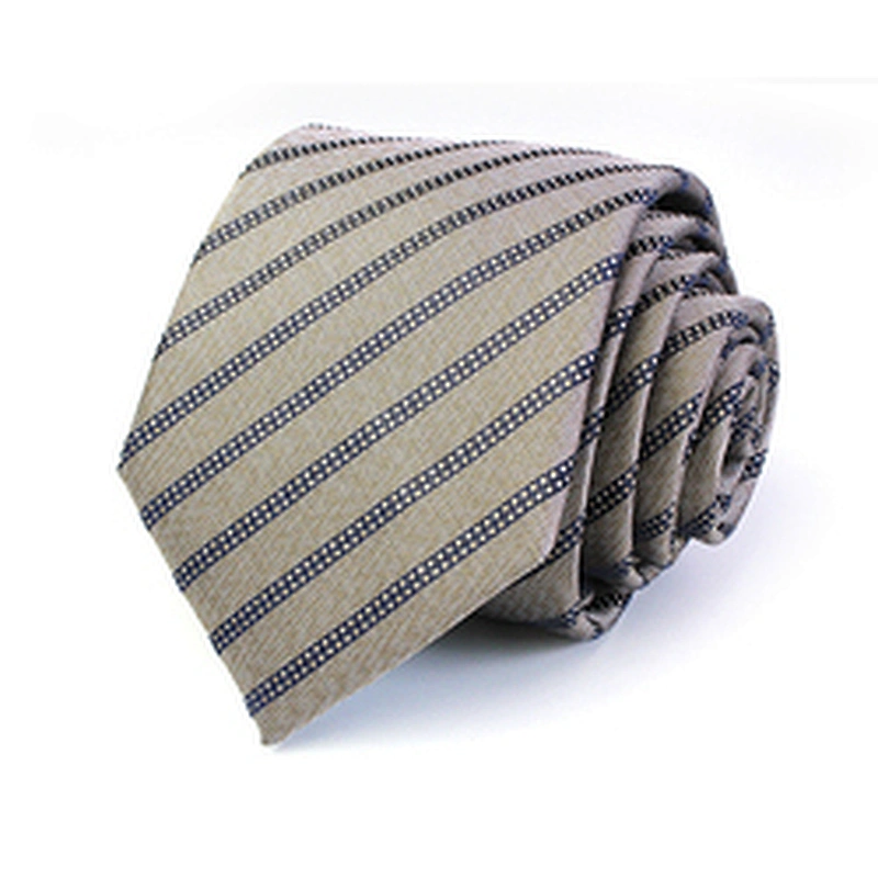 Ties Men Custom Logo Casual Neck Ties School Cravate Homme Polyester Checked Stripe Neck Ties For Men