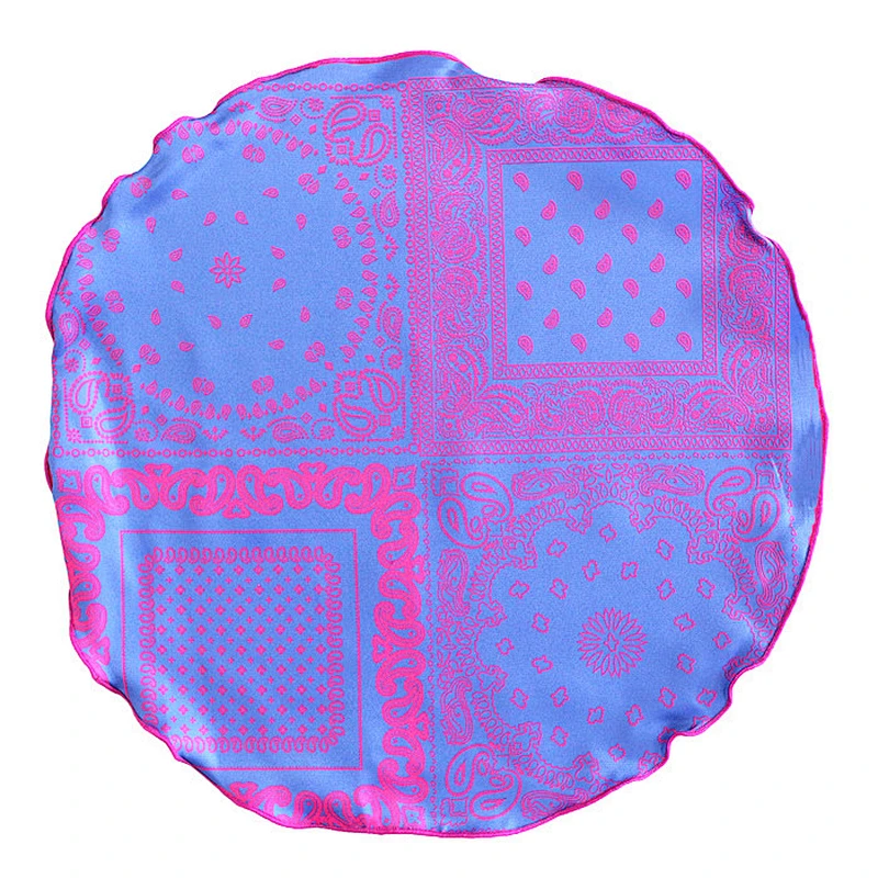 pocket round pocket square colourful edged hand rolled piping stitching PR0027