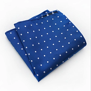 Customised Embroidery Luxury Hanky Pocket Square Dot Men's Handkerchief In Gift Box Einstecktuch panoletas