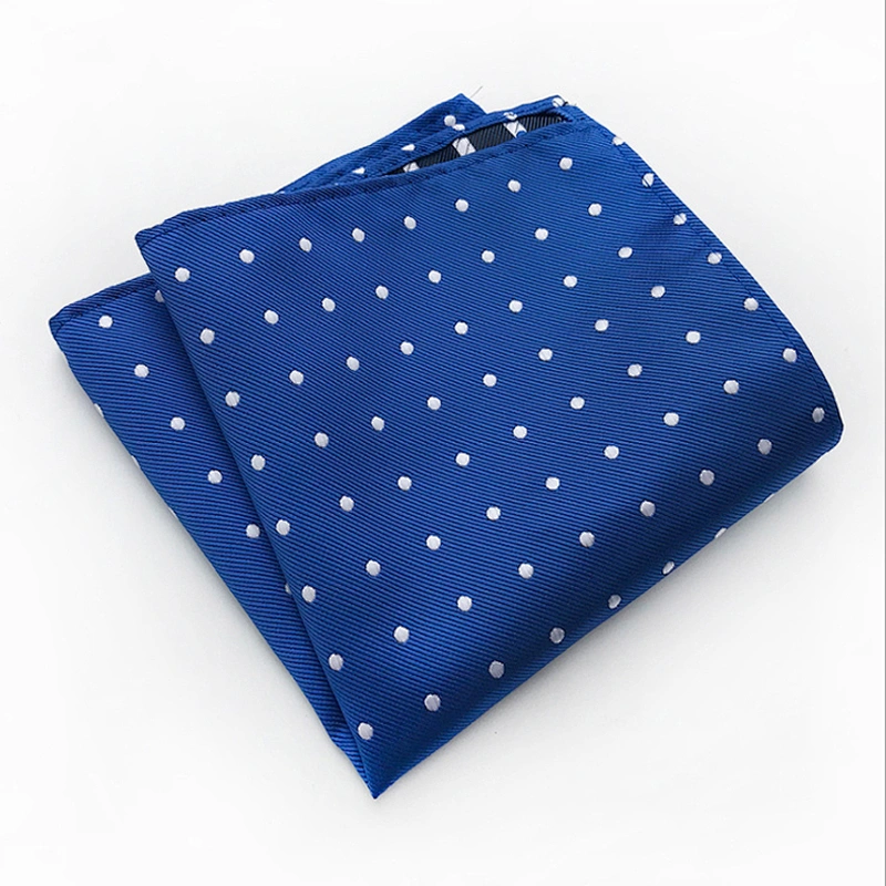 Customised Embroidery Luxury Hanky Pocket Square Dot Men's Handkerchief In Gift Box Einstecktuch panoletas