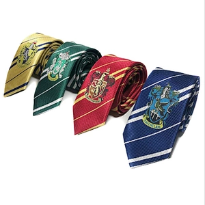 Wholesale School Ties Necktie Casual Stripe Silk or Polyester Logo Ties Jacquard Woven Ties For Children